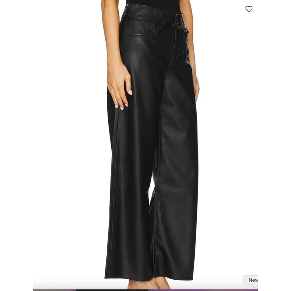 Levi's XL Straight Tie Waist Faux Leather Pant NWOT - Size 27 - Picture 11 of 11